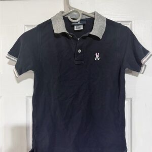 Psycho Bunny Kids Navy Polo Golf Shirt